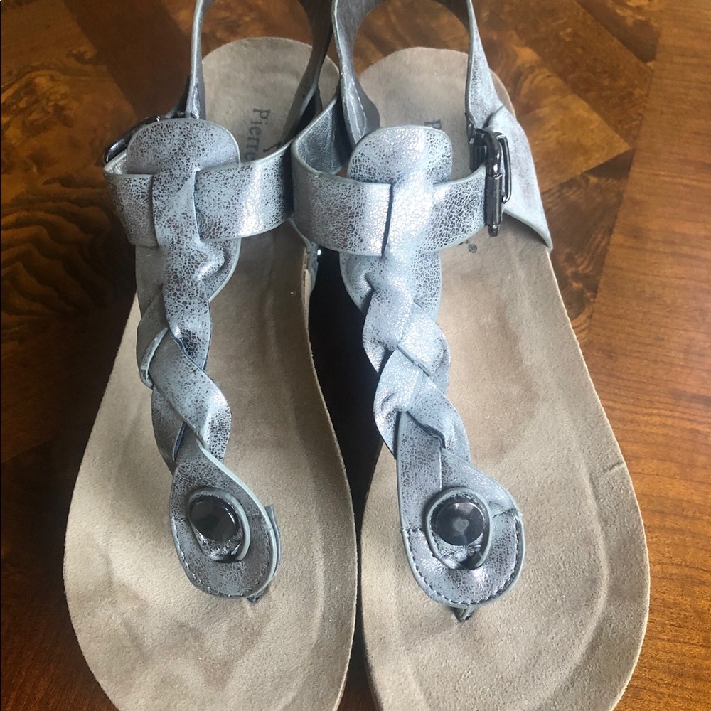 Pierre Dumas Wedge Sandals Size 8 1/2